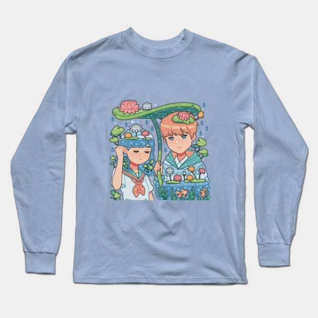 Lily Pad Long Sleeve T-Shirt by Buwberie